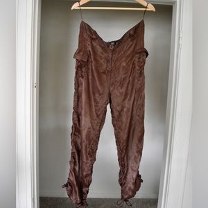 Silky Leg Tie Trousers